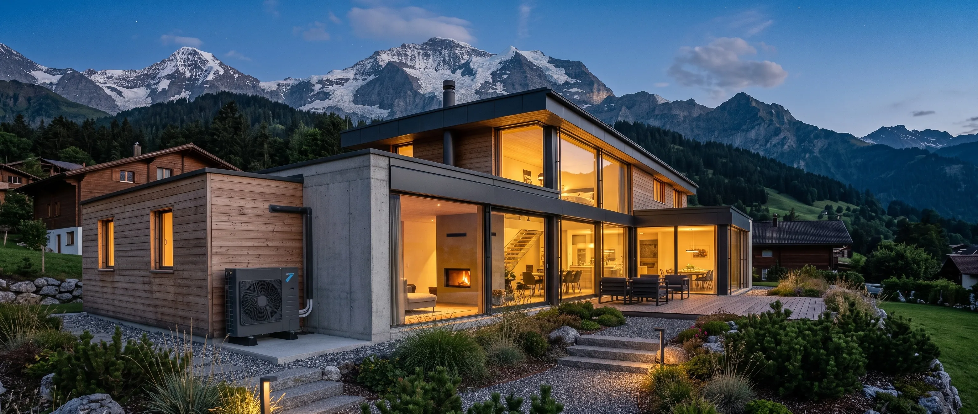 Wandklimagerät in einem modernen Wohnraum